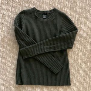 Theory Olive Green Cashmere Sweater